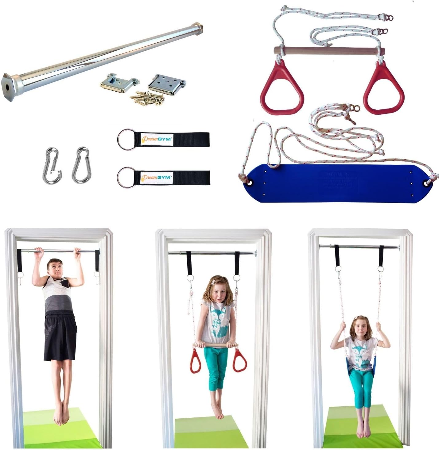 Gymnastic Ring - Juego de columpios para interiores, ideal