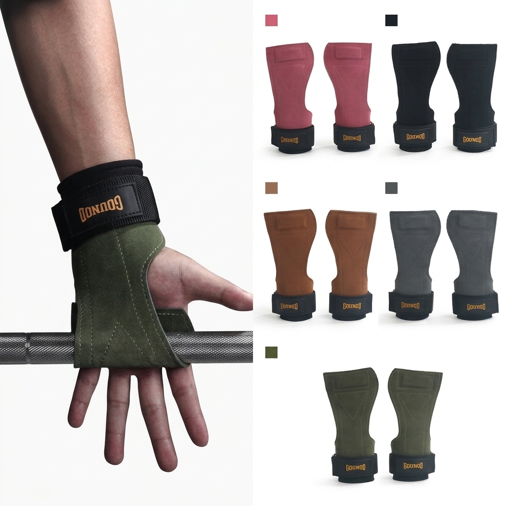 1 par de muñequeras de cuero g - Wrist Wraps reseña y precio